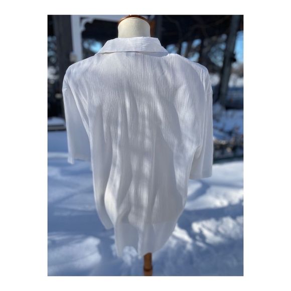 Vintage Cottagecore Blouse Short Sleeve Embroidery Sz 1X - Picture 3 of 12